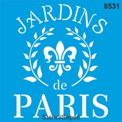 Paris Bahçeleri - StencilSepeti