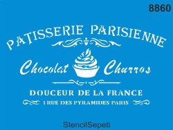 Paris Pastanesi - StencilSepeti