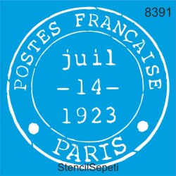 Paris Posta Pulu - StencilSepeti