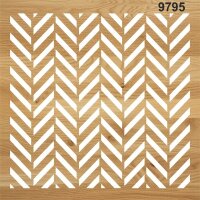 Parke Deseni - Stencil Boyama Şablonu - 2