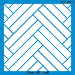 Parke Deseni - Stencil Boyama Şablonu - StencilSepeti
