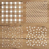 Pasta 4'lü Set 3 - Stencil Boyama Şablonu - 2