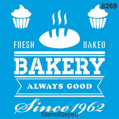 Pastane Fırın - Stencil Boyama Şablonu - 1