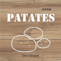 Patates Deseni - Stencil Boyama Şablonu - 2
