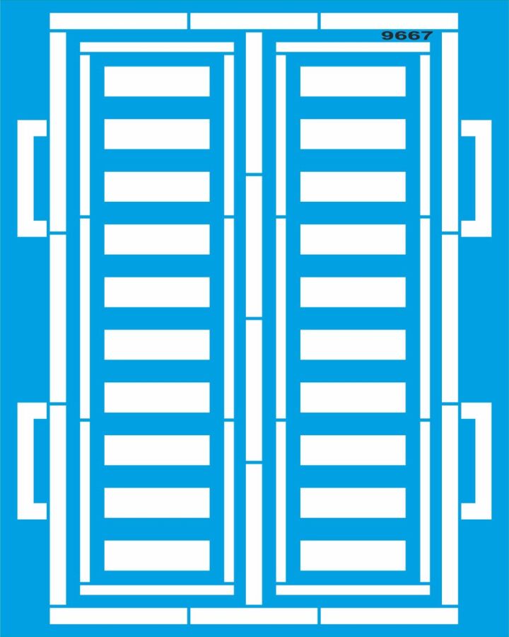 Pencere - Stencil Boyama Şablonu - 1