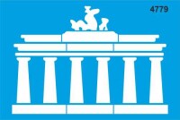 Poseidon Tapınağı - Stencil Boyama Şablonu - 1