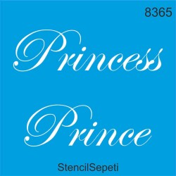 Princess - Prince - StencilSepeti