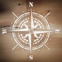 Pusula Deseni - Stencil Boyama Şablonu - 2