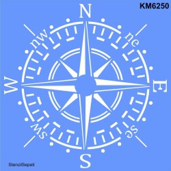 Pusula - Stencil Boyama Şablonu - StencilSepeti
