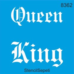 Queen King - StencilSepeti