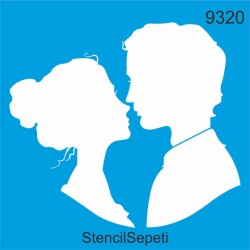 Romantik Çift - StencilSepeti
