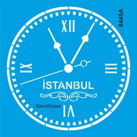 Saat İstanbul - Stencil Şablonu - 1