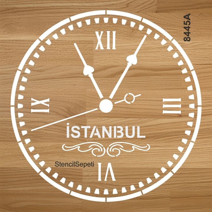 Saat İstanbul - Stencil Şablonu - 2