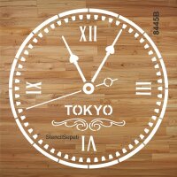 Saat Tokyo - Stencil Şablonu - 2