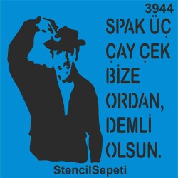 Sadri Alışık - Stencil Boyama Şablonu - StencilSepeti