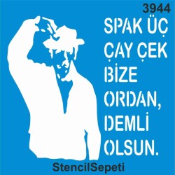 Sadri Alışık - Stencil Boyama Şablonu - 2