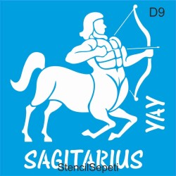 Sagitarius - Yay - StencilSepeti