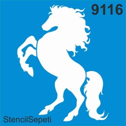 Şahlanan At - StencilSepeti