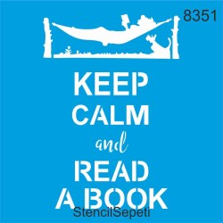 Sakin Ol Ve Kitap Oku - StencilSepeti