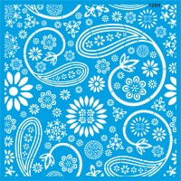 Şal Deseni - Stencil Boyama Şablonu - StencilSepeti