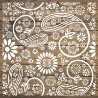 Şal Deseni - Stencil Boyama Şablonu - 2