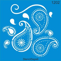 Şal Deseni - Stencil Şablon - StencilSepeti