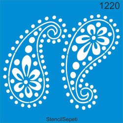 Şal Deseni - Stencil Şablon - StencilSepeti