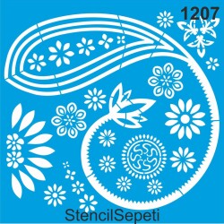 Şal Deseni - Stencil Şablon - StencilSepeti