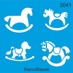 Sallanan At - StencilSepeti