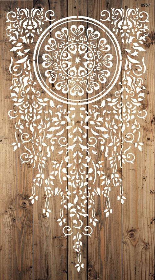 Sarmaşıklı Duvar Deseni - Stencil Deseni - 2