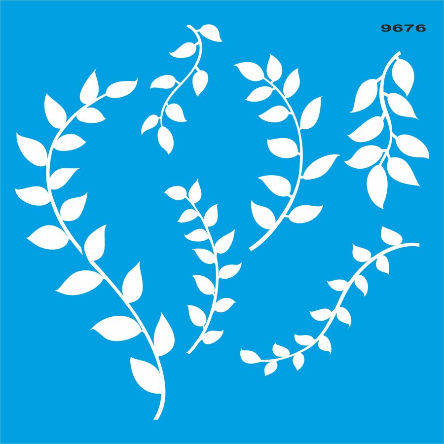 Sarmaşıklar - Stencil Boyama Şablonu - 1