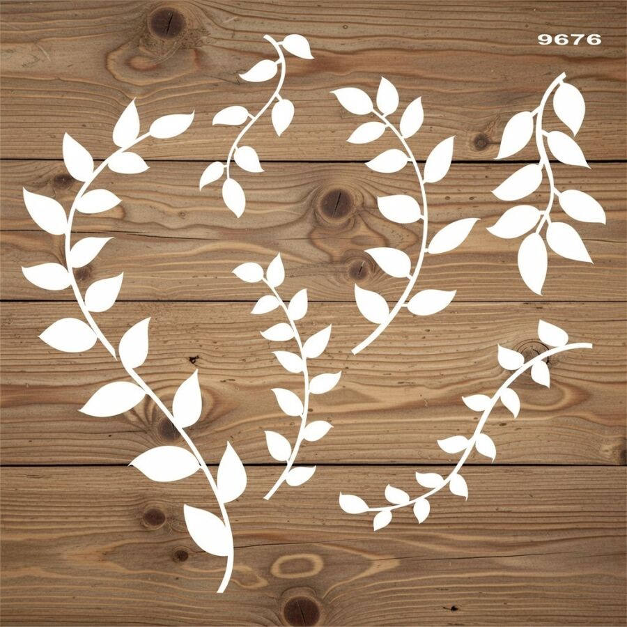 Sarmaşıklar - Stencil Boyama Şablonu - 2