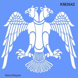 Selçuklu Kartalı - Stencil Boyama Şablonu - StencilSepeti