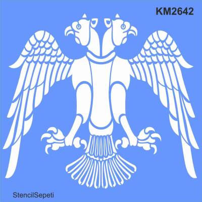 Selçuklu Kartalı - Stencil Boyama Şablonu - 1