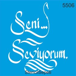 Seni Seviyorum - StencilSepeti