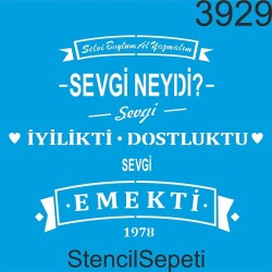 Sevgi Neydi - StencilSepeti