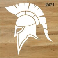 Spartalı Miğferi - Stencil Boyama Şablonu - 2