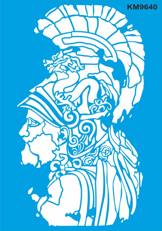 Spartalı - Stencil Boyama Şablonu - 1