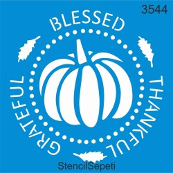 Şükret Deseni - Stencil Boyama Şablonu - StencilSepeti