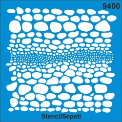 Taş Duvar Deseni - Stencil Şablon - StencilSepeti