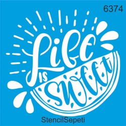 Tatlı Hayat - StencilSepeti