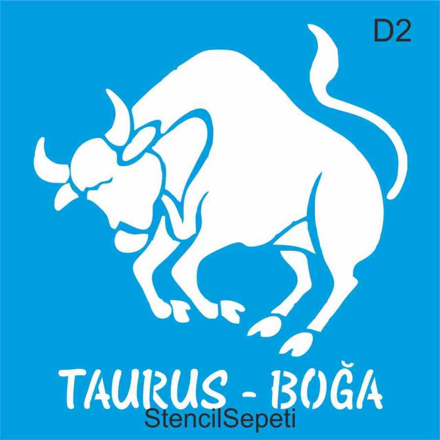 Taurus - Boğa Burçlar Mitoloji Masal StencilSepeti