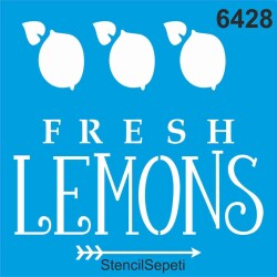 Taze Limon - Stencil Boyama Şablonu - StencilSepeti