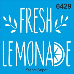 Taze Limon - Stencil Boyama Şablonu - StencilSepeti