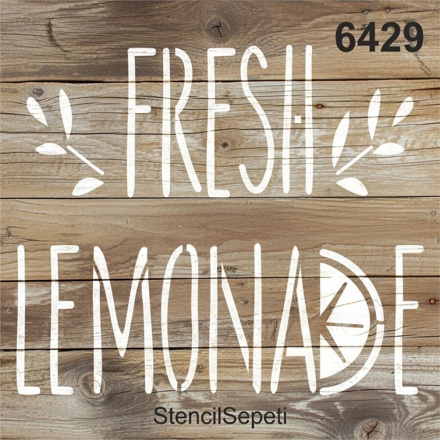 Taze Limon - Stencil Boyama Şablonu - 2