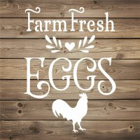 Taze Yumurta - Stencil Boyama Şablonu - 2