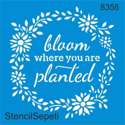 Toprağını Sev - Stencil Boyama Şablonu - StencilSepeti