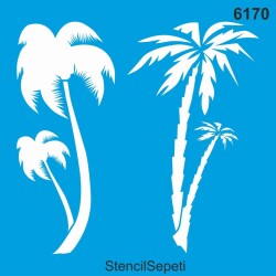Tropikal Desen - StencilSepeti
