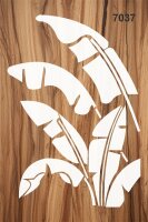 Tropikal Yaprak Deseni Stencil Boyama Şablonu - 2