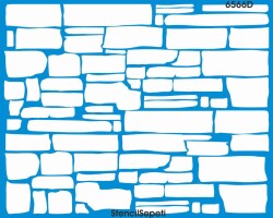 Tuğla-Derz Duvar Deseni - Stencil Şablon - StencilSepeti